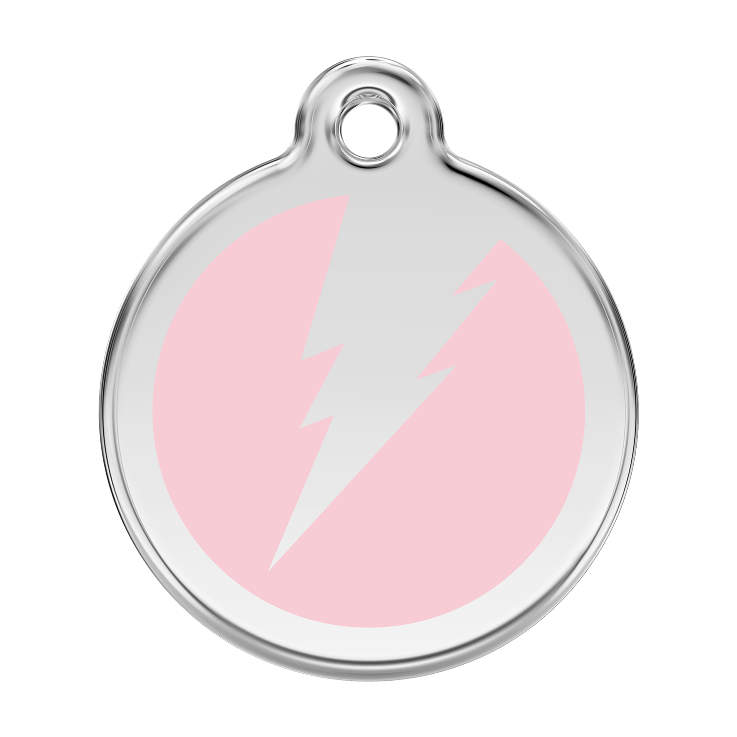 Red Dingo Stainless Steel & Enamel Flash Dog ID Tag