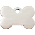 Red Dingo Flat Stainless Steel Dog Tag - Dog Bone