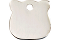 Red Dingo Stainless Steel Cat Head Shaped Cat ID Tag