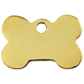 Red Dingo Brass Dog Bone Shaped Dog ID Tag (Double Side Engraving)