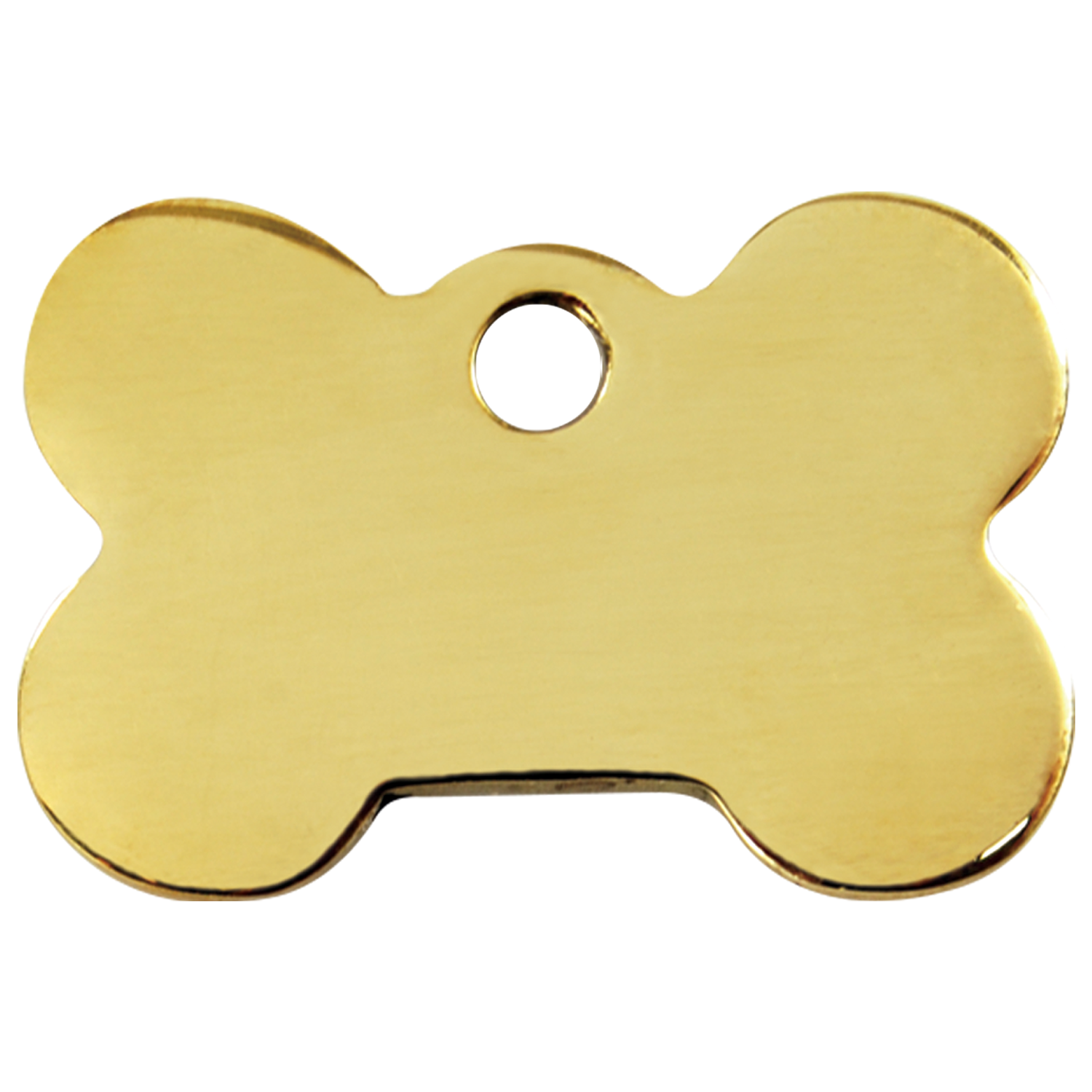 Red Dingo Brass Dog Bone Shaped Dog ID Tag (Double Side Engraving)