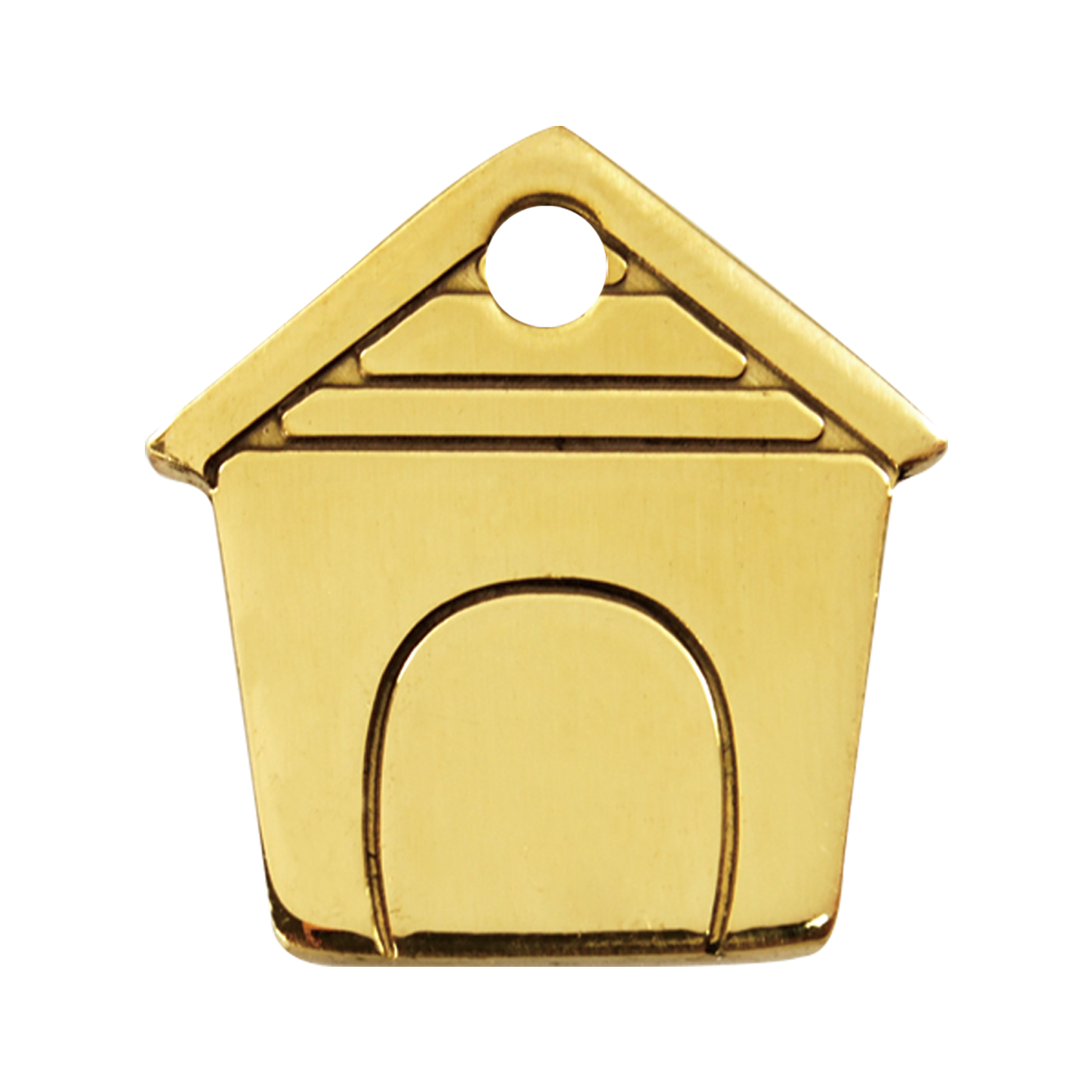 Red Dingo Brass Dog ID Tag - Dog House