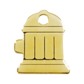 Brass Fire Hydrant Dog Tag
