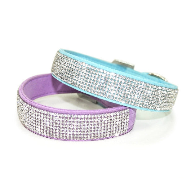 VIP Bling Dog Collar - Blue
