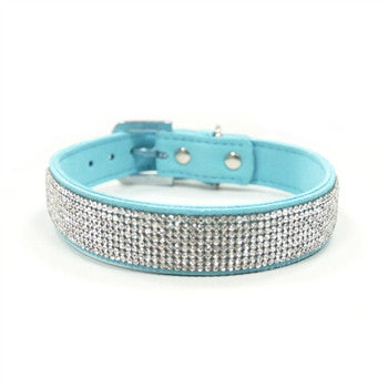 VIP Bling Dog Collar - Blue