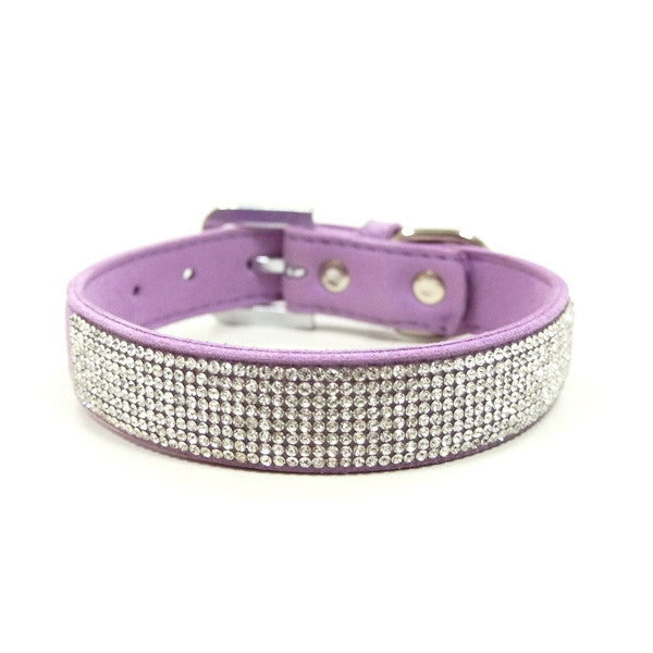 VIP Bling Dog Collar - Purple