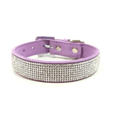 VIP Bling Dog Collar - Purple
