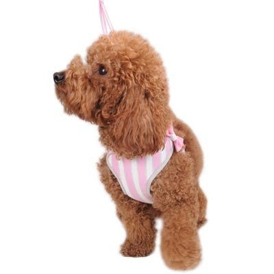 EasyGO Soft Step-In Dog Harness - Sweetbow Pink