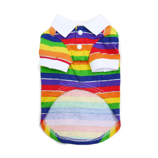 Rainbow Polo Shirt for Dogs
