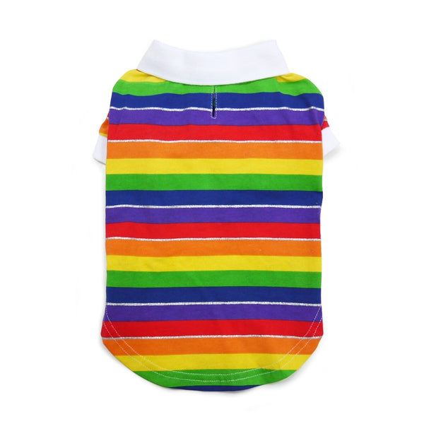 Rainbow Polo Shirt for Dogs
