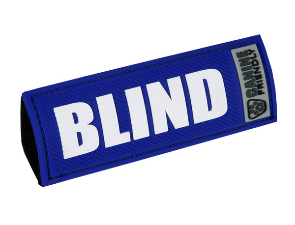 Bark Notes Slide-On Safety Badges for Dog Collars - Blind