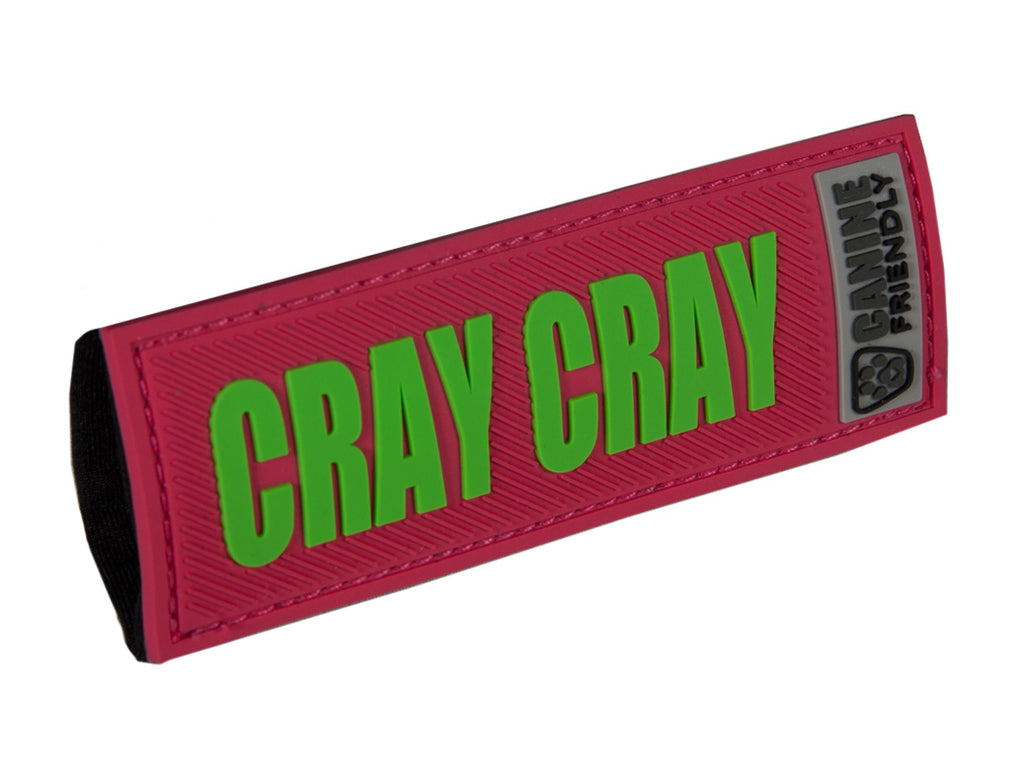 Bark Notes Slide-On Dog Safety Badges - Cray Cray