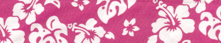 Elmo's Closet Hawaii Time Hot Pink Dog Collar