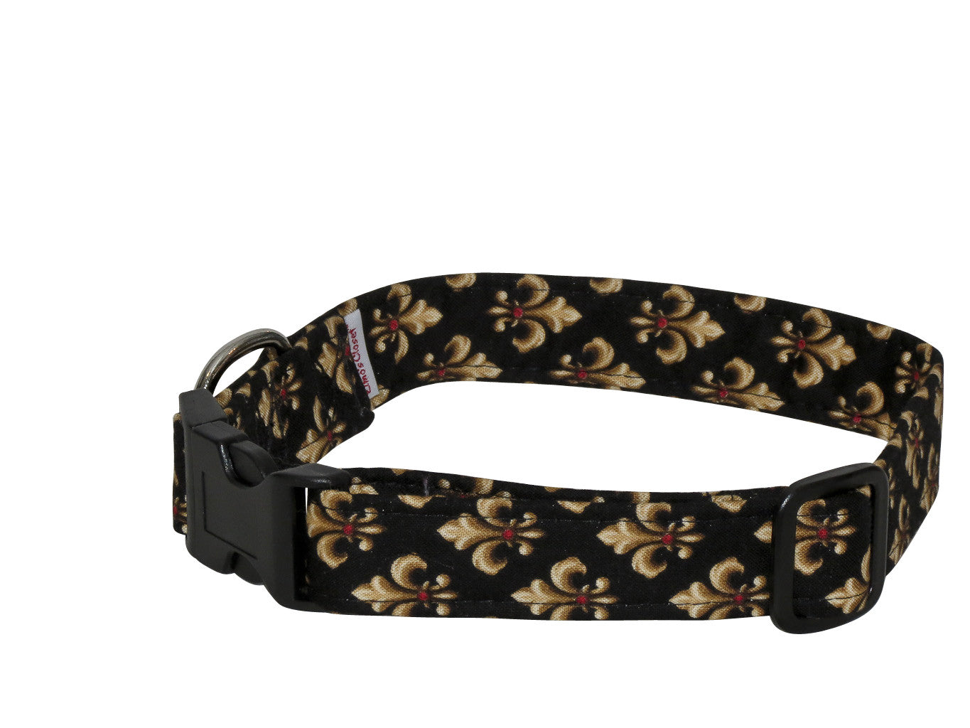 Elmo's Closet Fleur de Lis Dog Collar