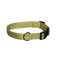Elmo's Closet Moss Stripes Dog Collar