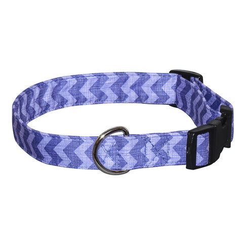 Elmo's Closet Ric Rac Dog Collar - Purple