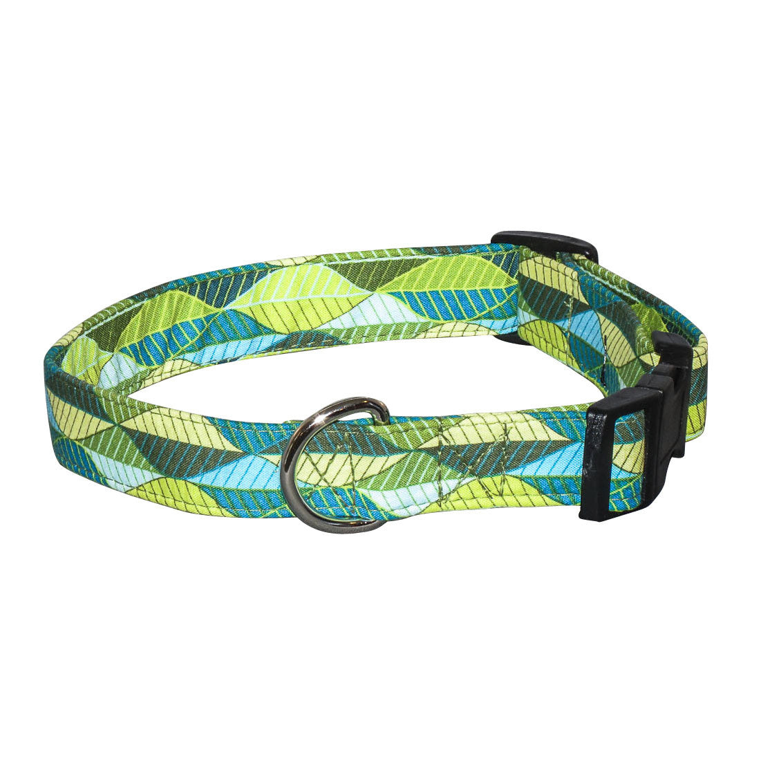 Elmo's Closet Leaf Lines Dog Collar