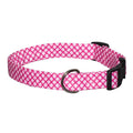 Elmo's Closet Pink Lattice Dog Collar