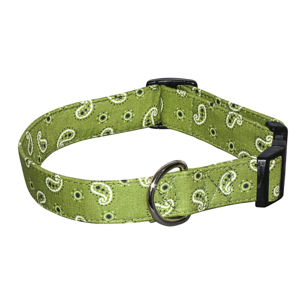 Elmo's Closet Mini Bandana Dog Collar - Green