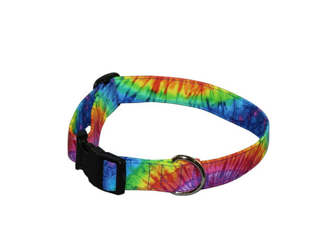 Elmo's Closet Tye Dye Burst Dog Collar