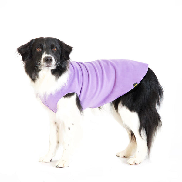 Gold Paw Stretch Fleece Dog Coat - Lavender