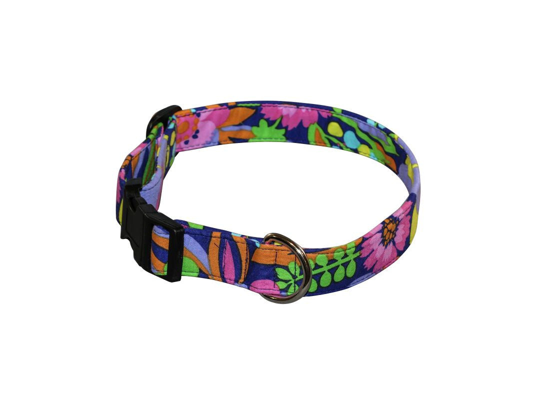 Elmo's Closet Floral Punch Dog Collar