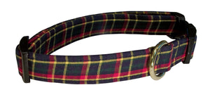 Elmo's Closet English Plaid Dog Collar