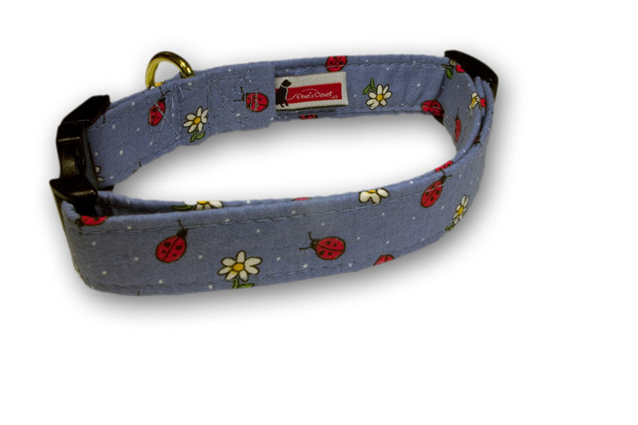 Elmo's Closet Lady Bugs Dog Collar