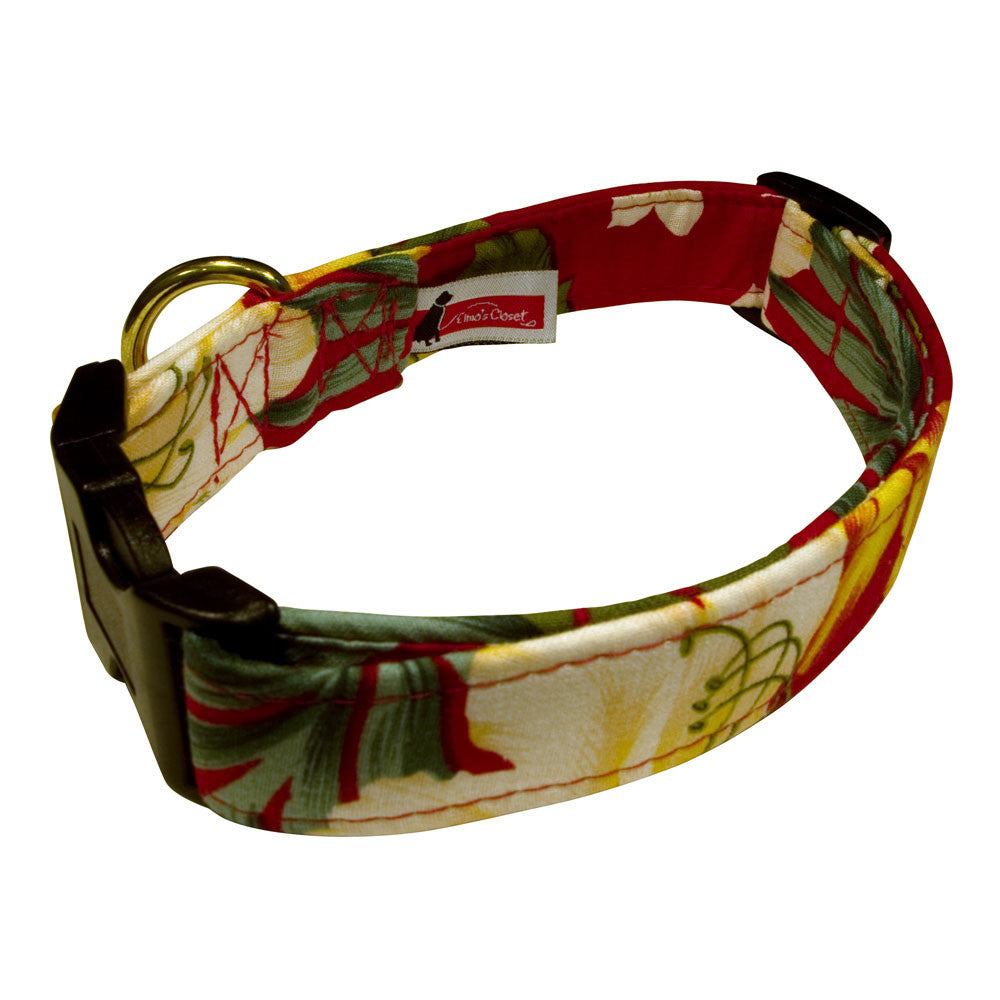 Elmo's Closet Hawaiian Tropics Dog Collar