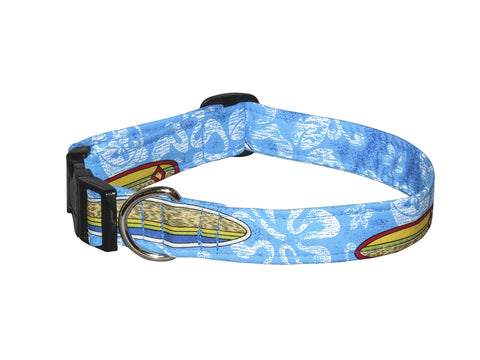 Elmo's Closet Surfer Dude Dog Collar