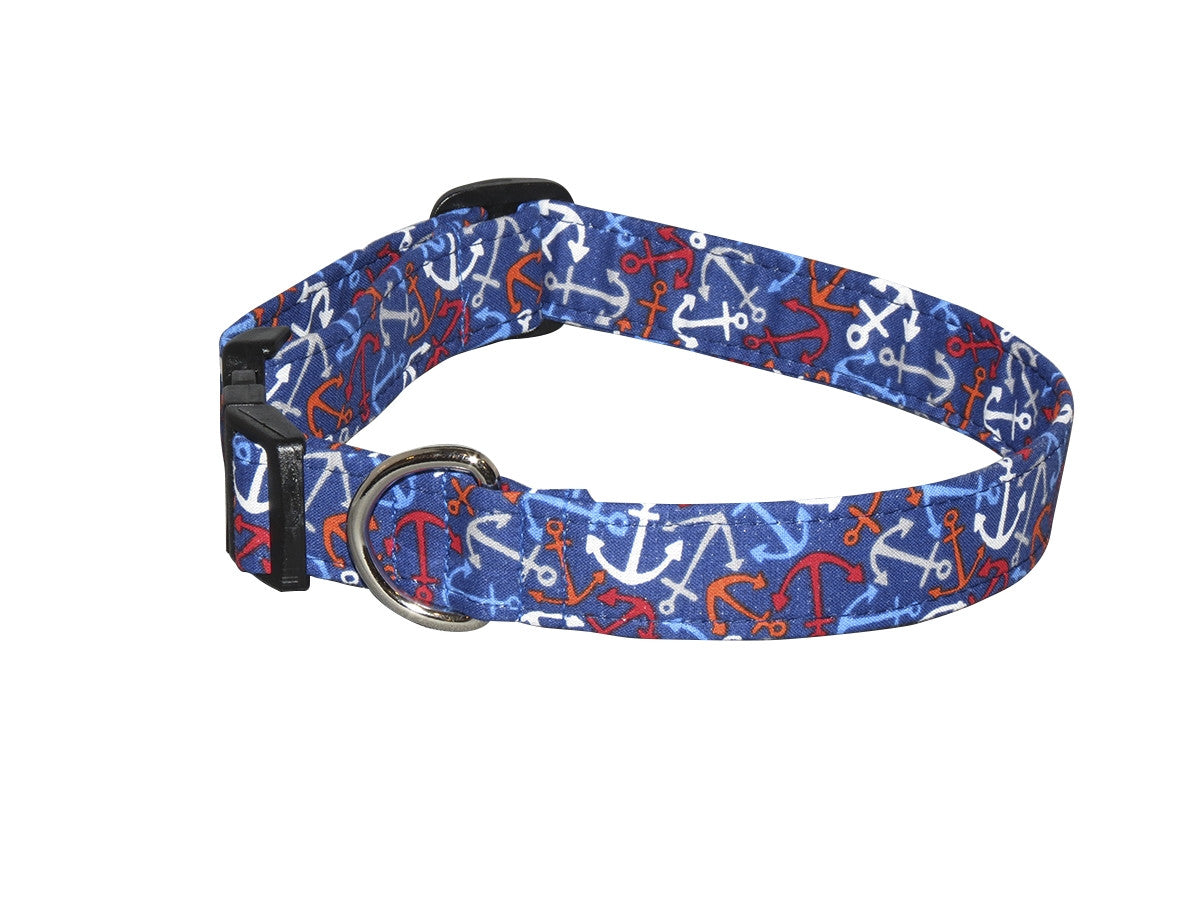 Elmo's Closet Dropping Anchor Dog Collar