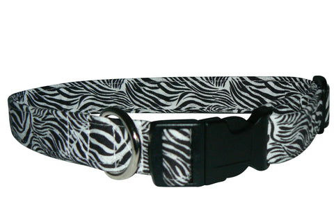 Elmo's Closet Zebras Dog Collar
