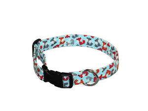 Elmo's Closet Foxes Dog Collar