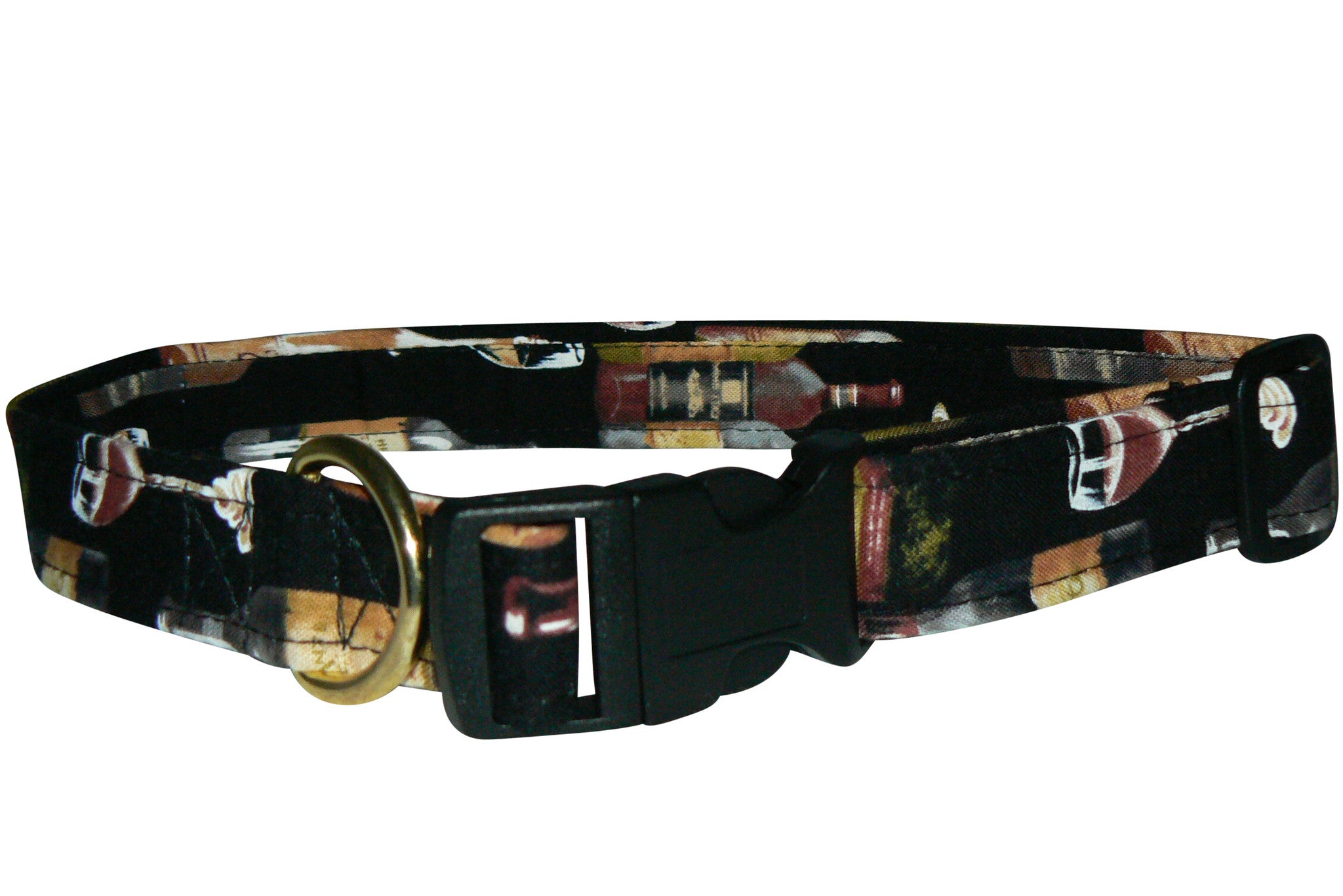 Elmo's Closet Glass of Wine Dog Collar