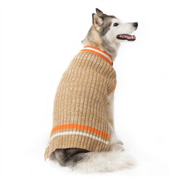 Beige Chewy V Fluffy Dog Sweatshirt