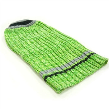 City V-Neck Dog Sweater - Green