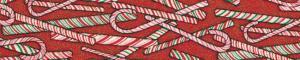 Elmo's Closet Peppermint Sticks Dog Collar