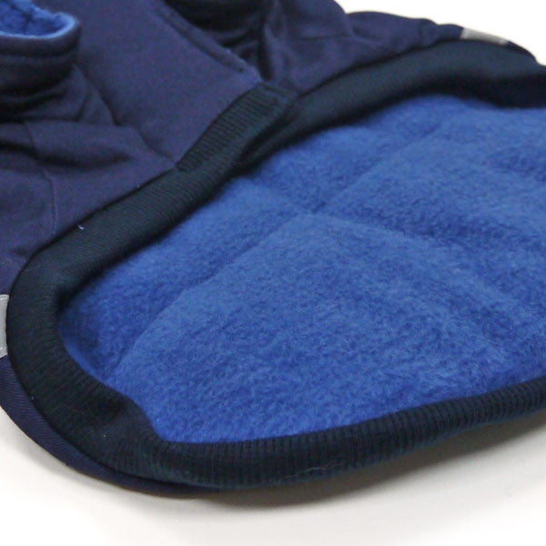 Blue Police Dog Jacket With Removable Hood