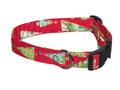 Elmo's Closet Paisley Christmas Trees Dog Collar