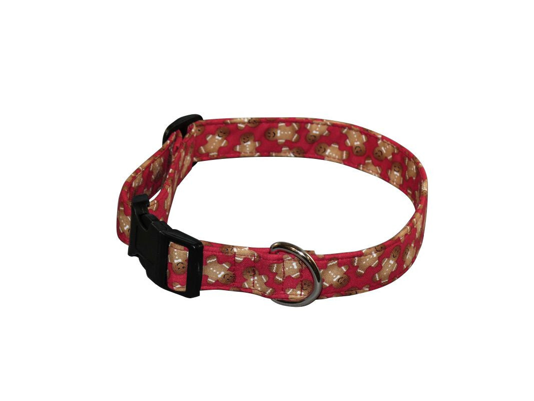 Elmo's Closet Gingerbread On Red Dog Collar