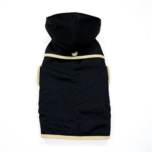 Classic Trench Coat For Dogs - Black