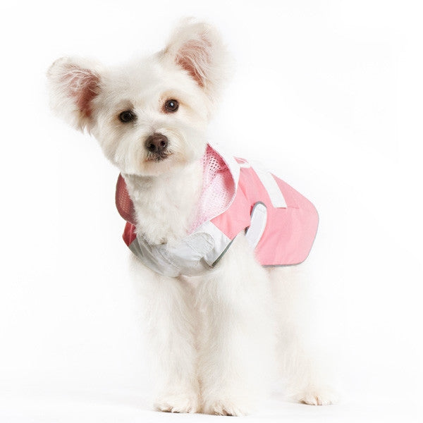 Pink Bunny Dog Raincoat
