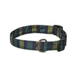 Elmo’s Closet Silk Dog Collar - Navy Stripe