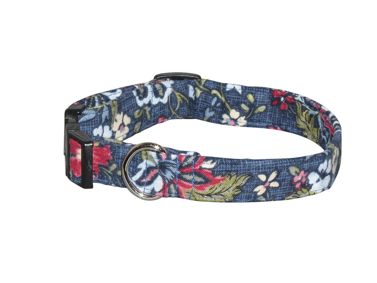 Elmo's Closet Floral Tapestry Dog Collar