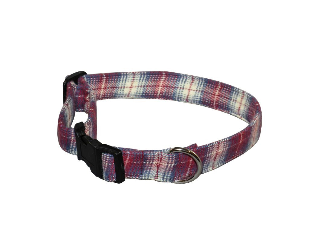 Elmo's Closet Ralphie's Plaid Dog Collar