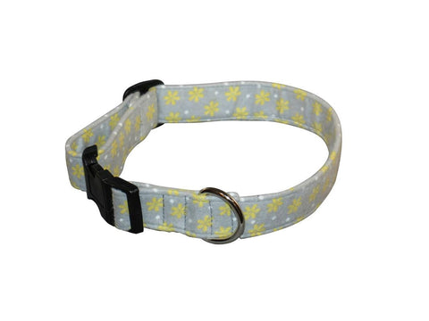 Elmo's Closet Yellow Daisies Dog Collar