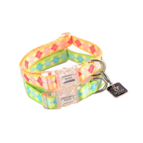 Dogo Contempo Dog Collar - Argyle