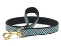 Up Country Aqua Plaid Dog Leash