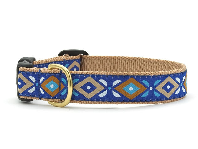 Up Country Aztec Blue Dog Collar
