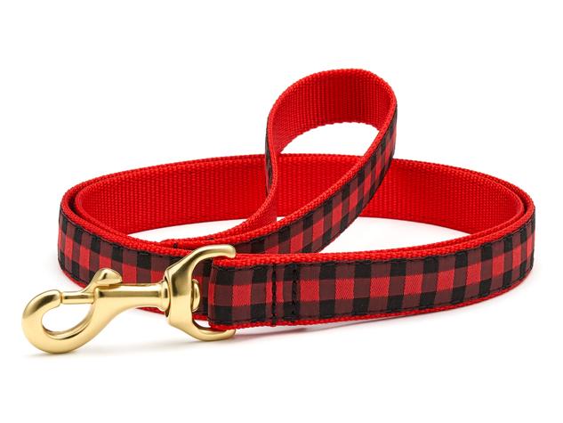 Up Country Buffalo Check Dog Leash